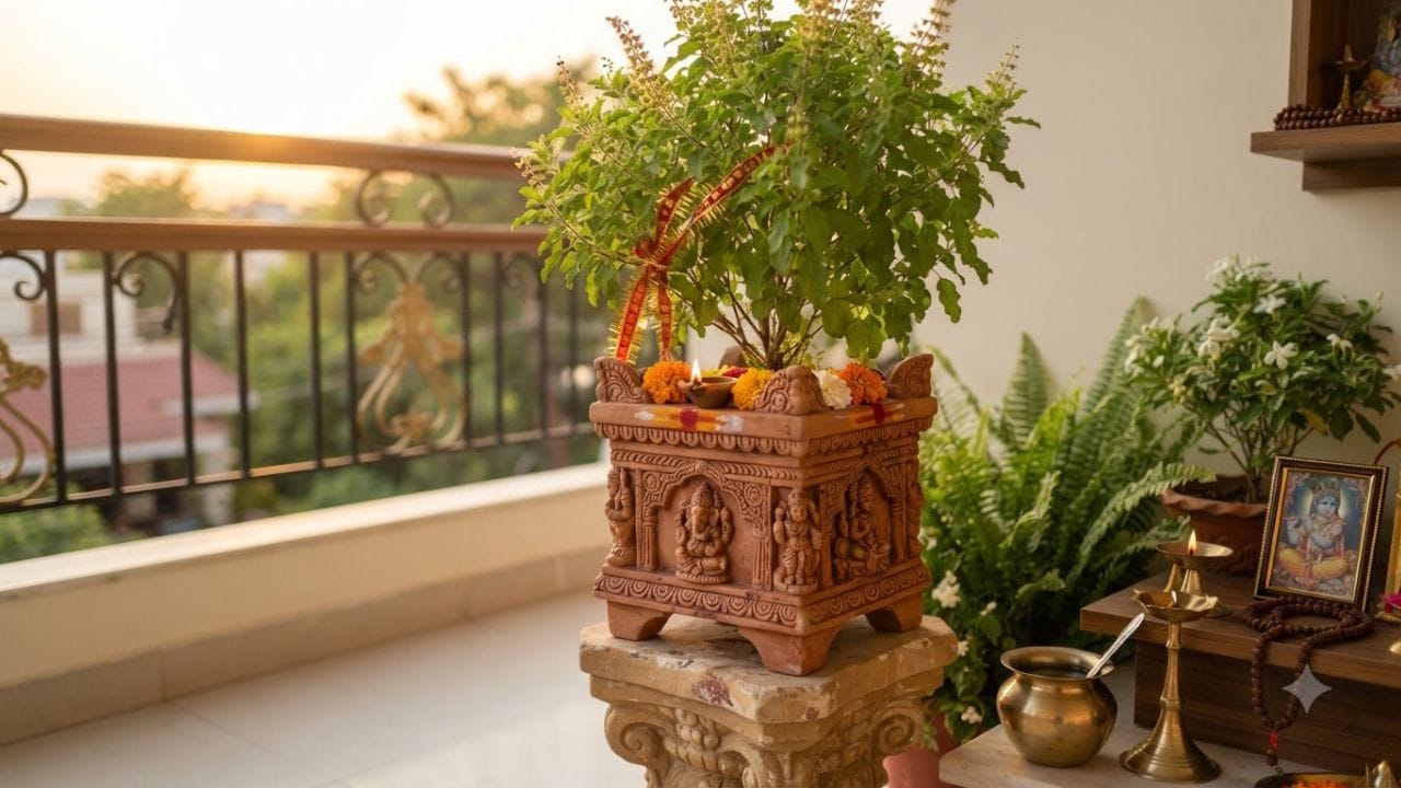 તુલસી (Tulsi): તુલસીનો છોડ ધાર્મિક અને વાસ્તુની દૃષ્ટિએ ઘણો મહત્વપૂર્ણ મનાય છે. તેને ઘરમાં લગાવવાથી ઘરમાં સકારાત્મક ઊર્જાનો સંચાર થાય છે અને તેની સાથે જ આ સ્વાસ્થ્ય માટે પણ લાભદાયી છે. તુલસીનો છોડ લગાવીને ન માત્ર તમે પુણ્ય પ્રાપ્ત કરો છો પરંતુ આર્થિક સમૃદ્ધિ પણ વધારો છો.