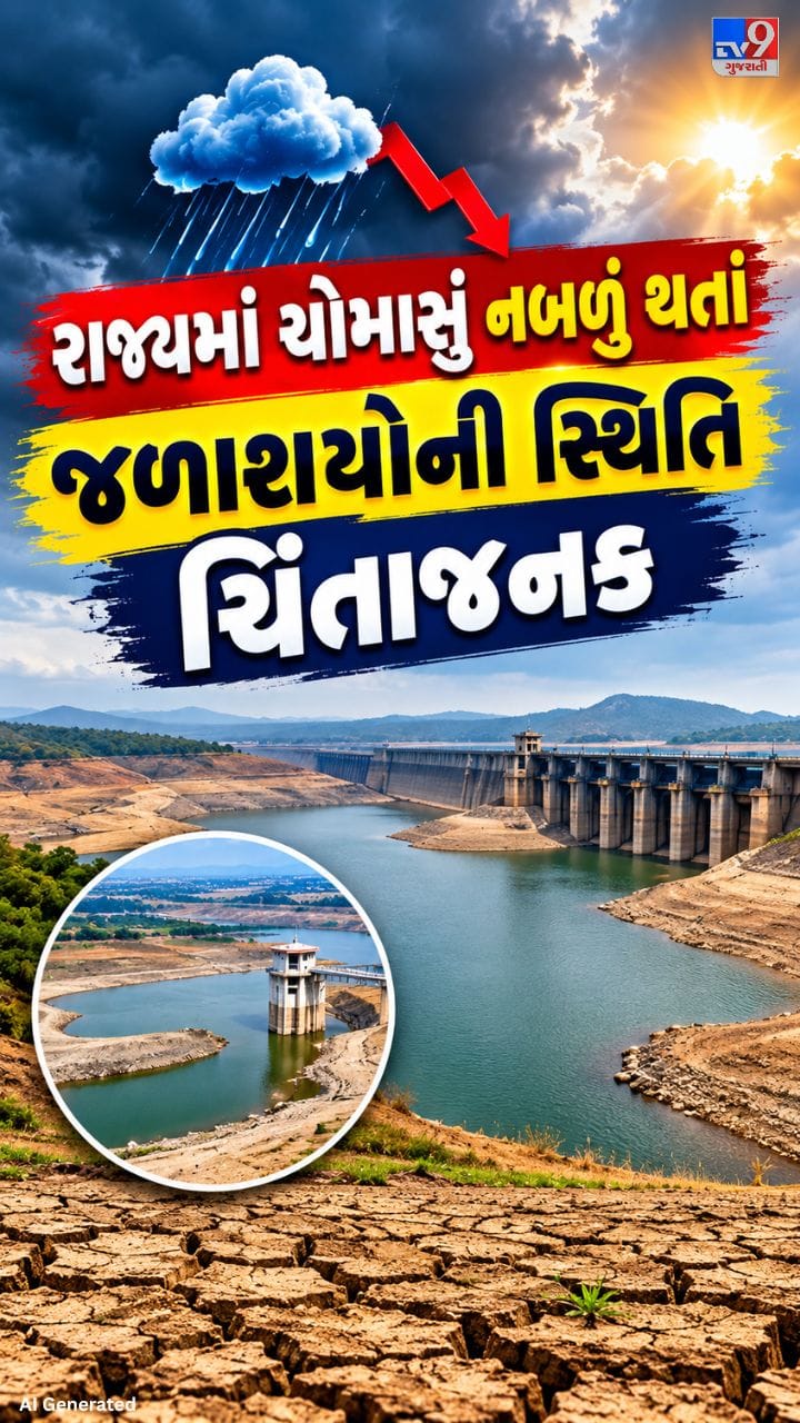 હાલ રાજ્યના 207 જળાશયમાં સરેરાશ 74.89 ટકા જળસ્તર