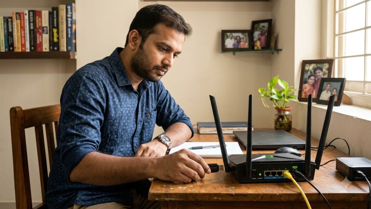 જોકે, જૂના મોડેલમાં માત્ર USB 2.0 (480Mbps અથવા 60MBps સ્પીડ) મળતી હોવાથી મોટા ડેટા ટ્રાન્સફરમાં સમય લાગી શકે છે, જ્યારે USB 3.0 પોર્ટ ધરાવતા નવા રાઉટર્સમાં આ કામ ખૂબ ઝડપથી થાય છે.