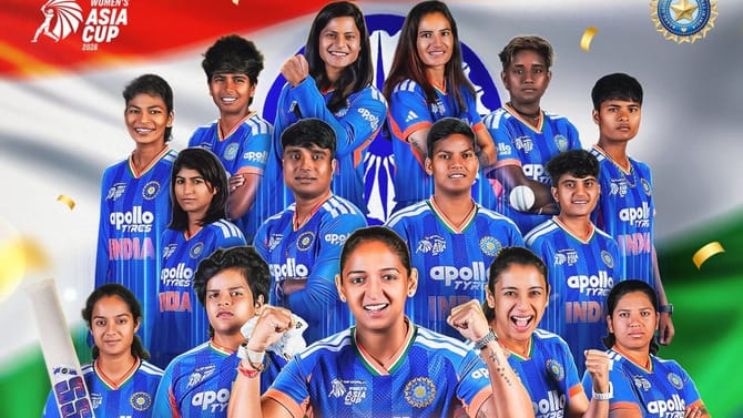 ભારતીય મહિલા ટીમે 8 વખત એશિયા કપ જીત્યો