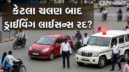 કેટલા ટ્રાફિક ચલણ કપાયા બાદ રદ થઈ જાય છે ડ્રાઈવિંગ લાયસન્સ?આ જાણી લેજો