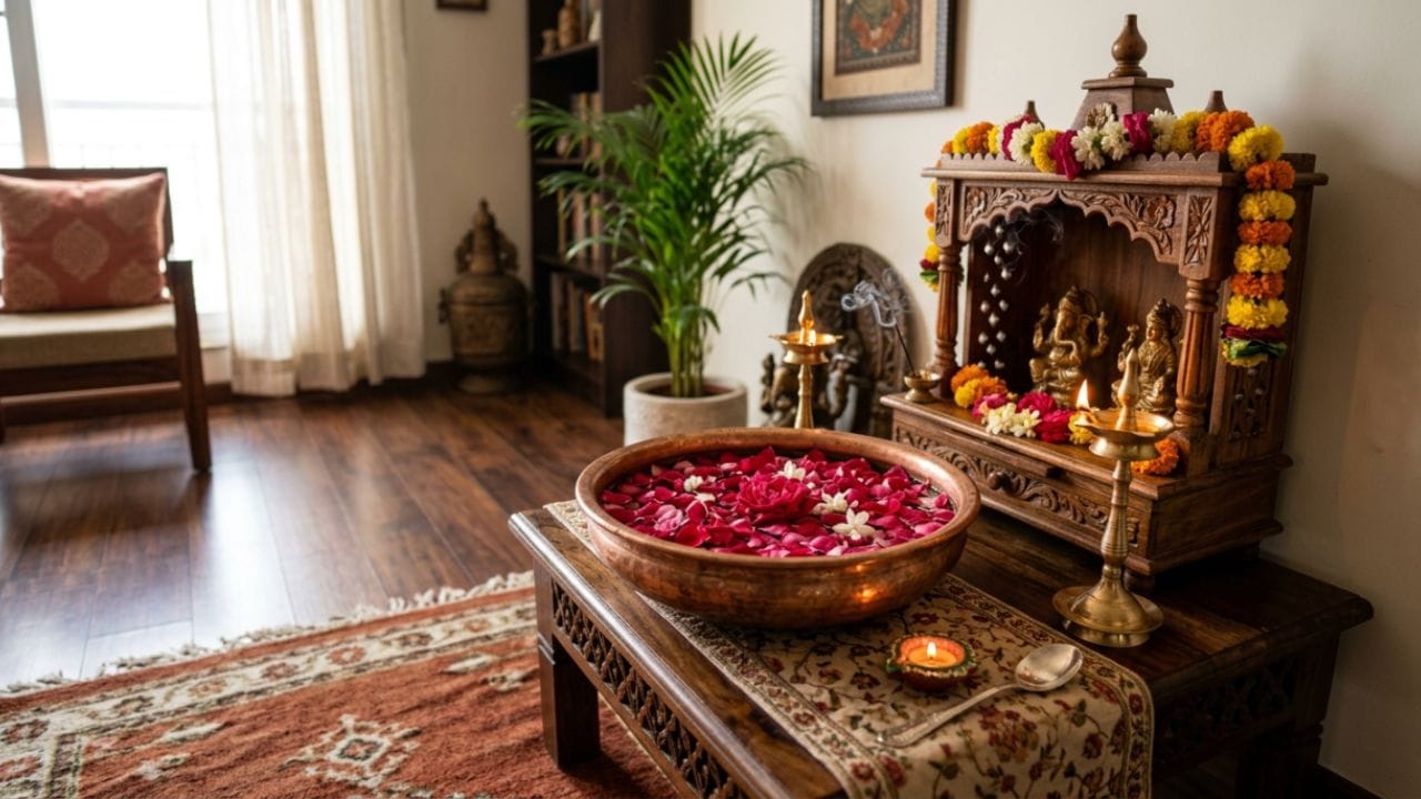 પૂજા બાદ લાંબા સમય સુધી સૂકાઈ ગયેલા ફૂલો મંદિરમાં રાખવા યોગ્ય માનવામાં આવતા નથી. મંદિરની નિયમિત સફાઈ કરીને જૂના ફૂલો અને અન્ય નિર્માલ્યને યોગ્ય રીતે દૂર કરવાની સલાહ આપવામાં આવે છે.
