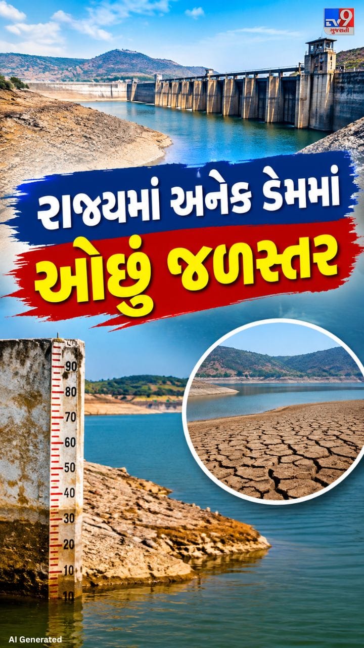 ગુજરાતના 108 જળાશયોમાં 50 ટકાથી ઓછું જળસ્તર