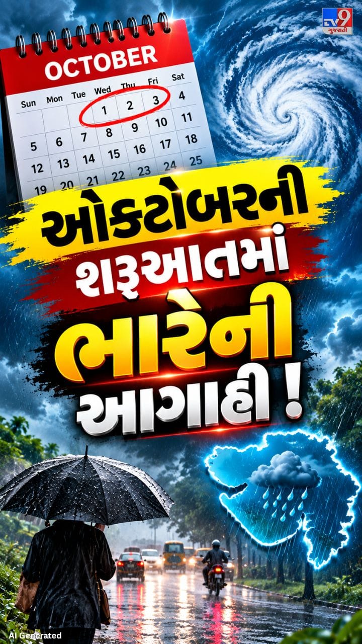 સૌરાષ્ટ્રમાં ગાજવીજ સાથે વરસાદની શક્યતા