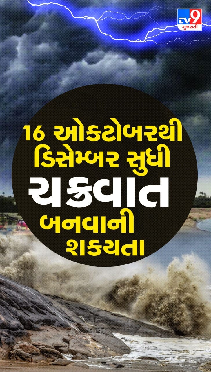 5 ઓક્ટોબર અરબી સમુદ્ર અને બંગાળની ખાડીમાં દબાણ સર્જાઈ શકે