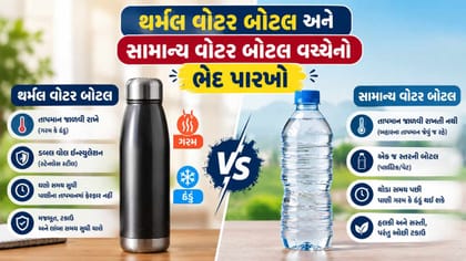 તમારી થર્મલ વોટર બોટલ અસલી છે કે નકલી ? કેવી રીતે જાણી શકાય ?