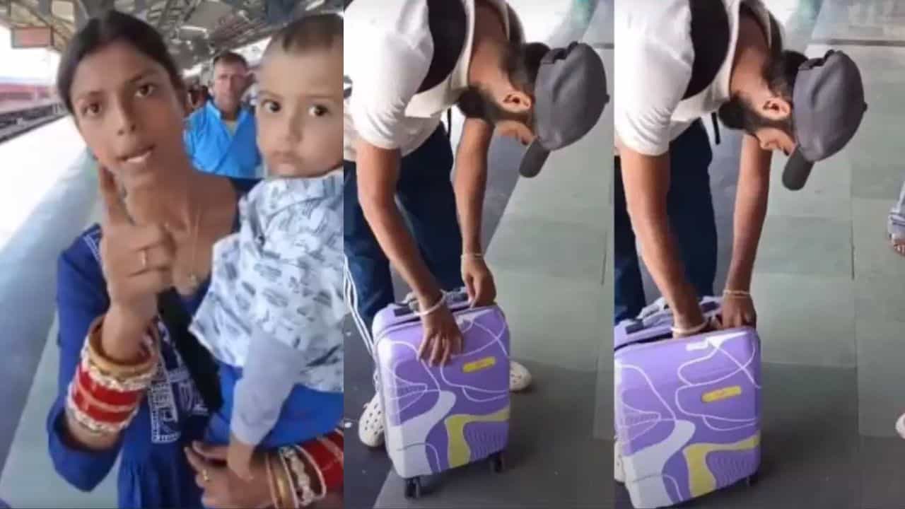 Trending Video: રેલવેમાંથી ચાદર ચોરીને લઈ જઈ રહી હતી મહિલા, આવી રીતે ઝડપાઈ