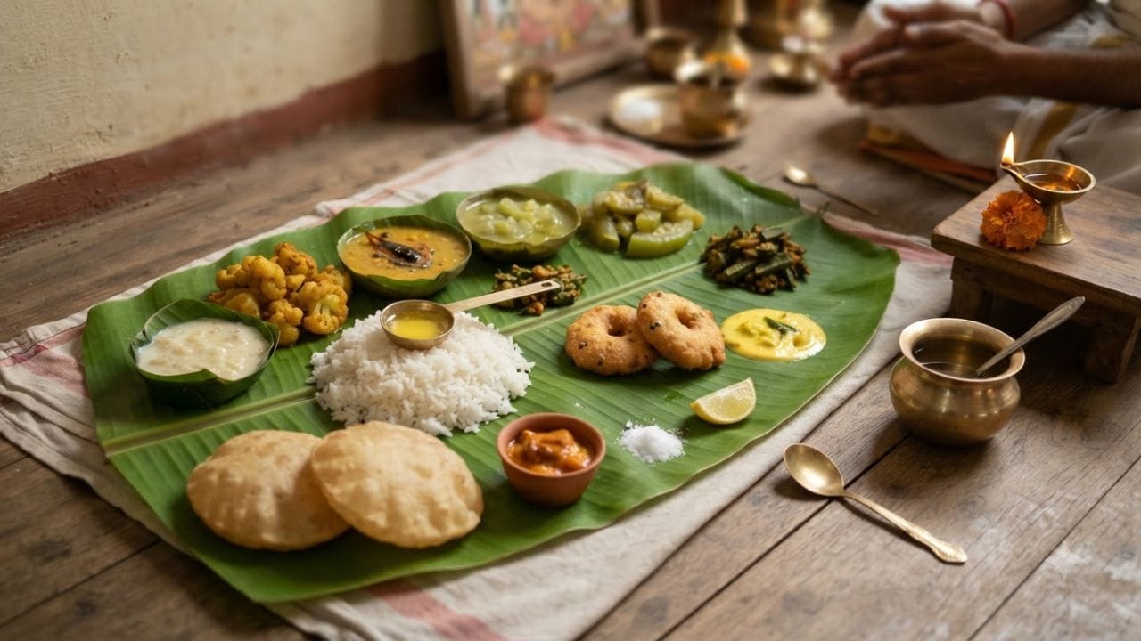 આ પવિત્ર સમયગાળ દરમિયાન શ્રાદ્ધ વિધિ પૂર્ણ કરવા માટે, યોગ્ય ક્રમમાં ખોરાક અર્પણ કરવો ખૂબ જ મહત્વપૂર્ણ માનવામાં આવે છે. માન્યતા છે કે યોગ્ય નિયમો અનુસાર કરવામાં આવતા પ્રસાદથી પિતૃઓની આત્માને શાંતી મળી શકે છે. ચાલો જાણીએ કે પિતૃ પક્ષ દરમિયાન કોને પહેલા ભોગ અર્પણ કરવો જોઈએ. (Image Source | AI Generated)