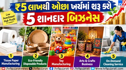 ₹5 લાખમાં શરૂ કરો આ 5 નફાકારક બિઝનેસ, દર મહિને લાખોની કમાણી !