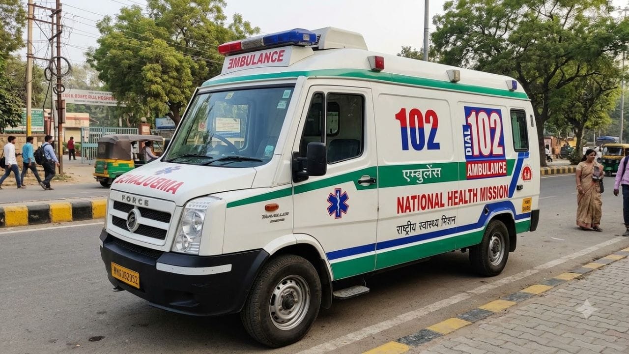 102 એમ્બ્યુલન્સ સેવા મુખ્યત્વે સગર્ભા મહિલાઓ, પ્રસૂતિ અને બીમાર શિશુઓના પરિવહન માટે મહત્ત્વપૂર્ણ છે. તેનો હેતુ જરૂરિયાતમંદ મહિલાઓ અને બાળકોને આરોગ્યસંસ્થામાં પહોંચાડવામાં તથા સારવાર બાદ પરિવહનની સુવિધા આપવામાં મદદ કરવાનો છે. ઉદાહરણ તરીકે, સગર્ભા મહિલાને પ્રસૂતિ માટે હોસ્પિટલ લઈ જવી, એક આરોગ્યસંસ્થામાંથી બીજી સંસ્થામાં રેફર કરવામાં આવેલા દર્દીને પહોંચાડવો અથવા પાત્રતા અને લાગુ નિયમો મુજબ માતા તથા બાળકને હોસ્પિટલથી ઘરે પહોંચાડવા માટે આ સેવા ઉપયોગી બની શકે છે. જનની શિશુ સુરક્ષા કાર્યક્રમ (JSSK) હેઠળ માતા અને બીમાર શિશુઓ માટે નિઃશુલ્ક પરિવહનનો લાભ આપવામાં આવે છે. જોકે, ચોક્કસ સુવિધાઓ અને પાત્રતા રાજ્ય તથા અમલી વ્યવસ્થા પ્રમાણે તપાસવી જરૂરી છે. (Image Source | AI Generated)