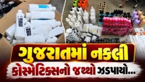 Breaking News : અમદાવાદ પોલીસે નકલી કોસ્મેટિક્સનો ₹6.90 લાખનો જથ્થો જપ્ત કર્યો, જુઓ Video