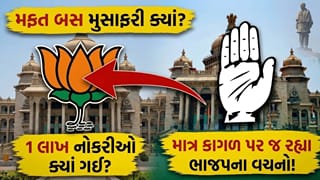 ગાંધીનગરમાં ભાજપ ઘેરાયું ! “1 લાખ નોકરીઓ અને મફત મુસાફરીના વચનો ક્યાં ગયા?” કોંગ્રેસે BJP ની દુખતી નસ દબાવી – જુઓ Video