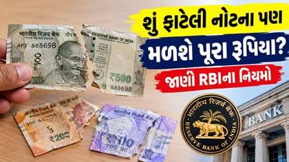 શું ફાટેલી નોટના પણ મળશે પૂરા રૂપિયા? જાણો RBIના નિયમો