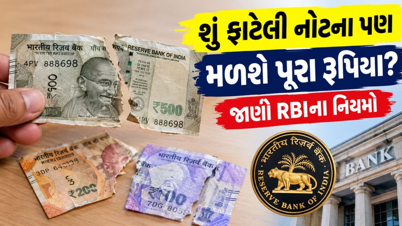 ફાટેલી નોટ ક્યાં બદલાવી ? નોટ જેટલી તૂટેલી હશે, એટલા જ ઓછા મળશે રૂપિયા? જાણો કઈ નોટ બદલાશે અને કઈ નહીં