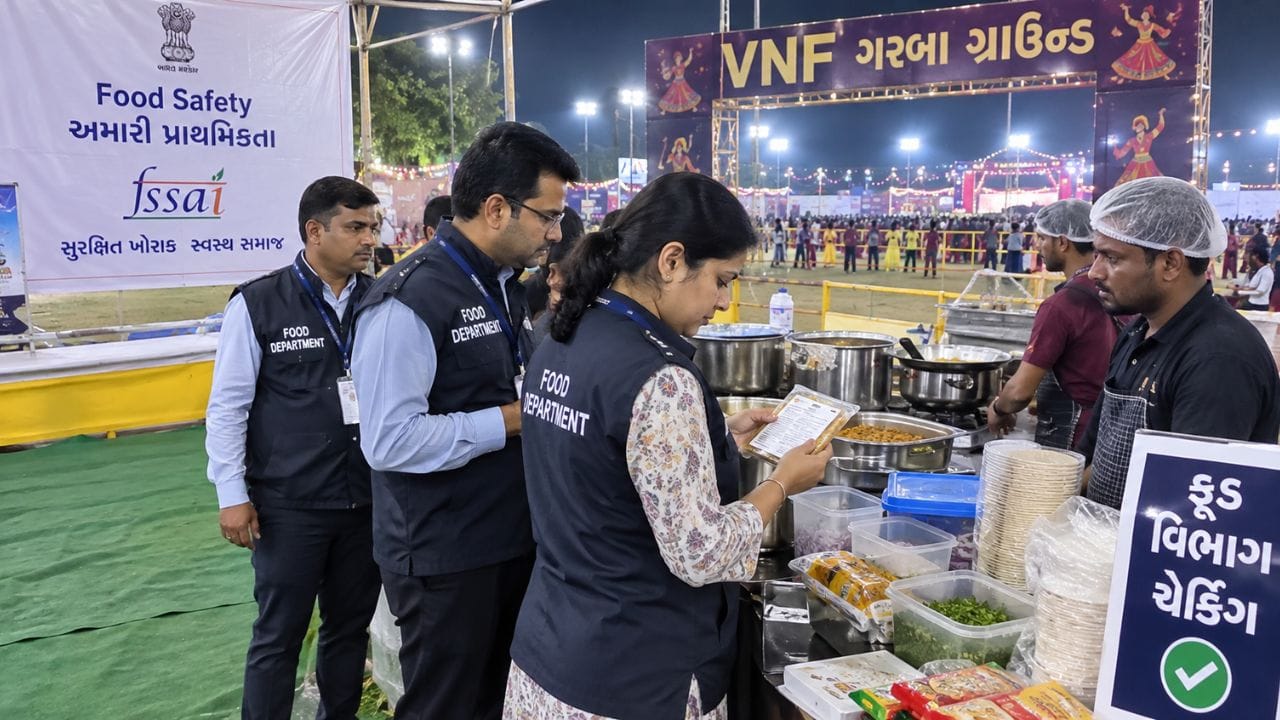 Breaking News : વડોદરાના VNF ગરબા ગ્રાઉન્ડ ખાતે ફૂડ વિભાગનું ચેકિંગ, 10થી 12 કિલો પાપડીનો લોટ મળી આવ્યો
