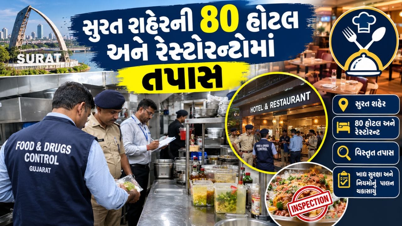 સુરતમાં હોટેલ-રેસ્ટોરન્ટ પર ફૂડ સેફ્ટી વિભાગની કાર્યવાહી