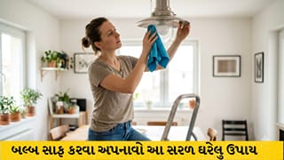 Bulb Cleaning Tips: ધૂળ અને ચીકાશને કારણે બલ્બનો પ્રકાશ ઝાંખો પડી ગયો છે ? સાફ કરવા અપનાવો આ રીત