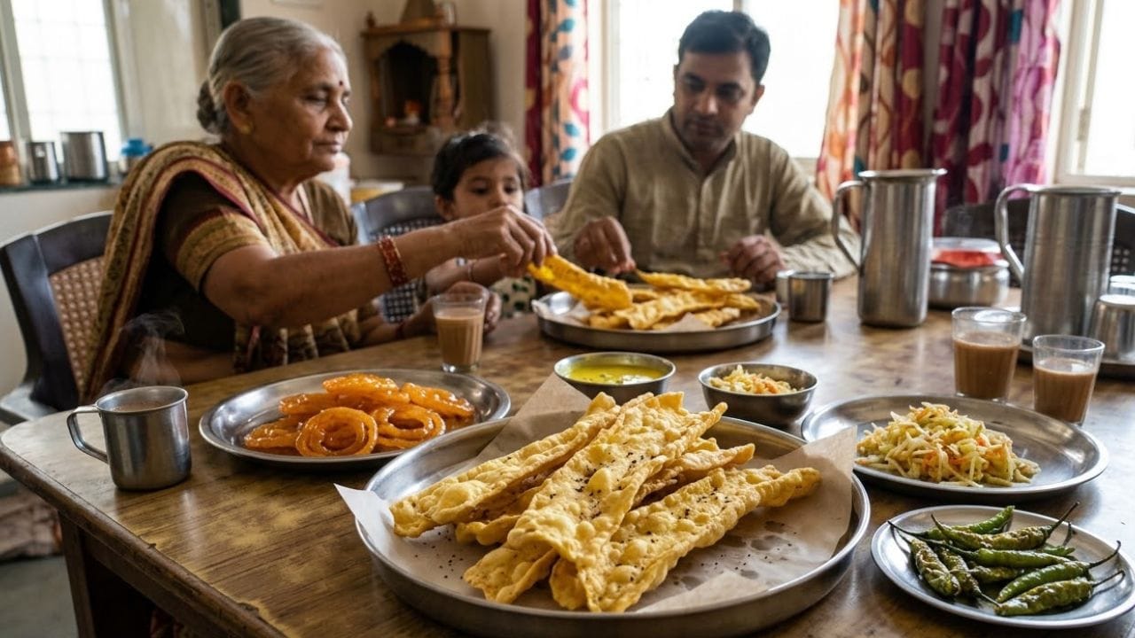 ફાફડા વધુ કરકરા બનાવવા માટે ખાસ ટિપ્સ: ફાફડા બનાવતી વખતે લોટને સારી રીતે મસળવો અને પટ્ટા પાતળા રાખવા ખૂબ જરૂરી છે. તેલ વધારે ગરમ ન હોવું જોઈએ અને એકસાથે ઘણા ફાફડા તળવાનું ટાળવું જોઈએ. આથી તેલનું તાપમાન જળવાઈ રહે છે અને ફાફડા સરખી રીતે તળાય છે. ફાફડા તળ્યા પછી તેને સંપૂર્ણ ઠંડા થવા દો અને ત્યારબાદ હવાબંધ ડબ્બામાં ભરીને રાખો. આમ કરવાથી તે લાંબા સમય સુધી કરકરા રહેવામાં મદદ મળે છે.
