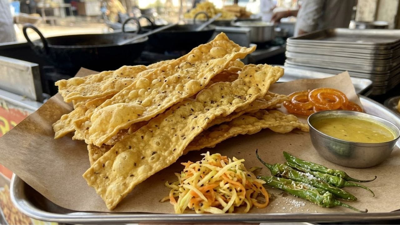 ફાફડા બનાવવા માટેની જરૂરી સામગ્રી: બે થી ત્રણ વ્યક્તિ માટે એક કપ બેસન એટલે કે ચણાનો લોટ, સ્વાદ પ્રમાણે મીઠું, અડધી નાની ચમચી અજમો, એક ચપટી હિંગ, જરૂર મુજબ પાણી અને બે મોટી ચમચી તેલની જરૂર પડશે. ફાફડાને પીળો રંગ આપવા માટે થોડી હળદર ઉમેરી શકાય છે. લોટમાં એક ચપટી ખાવાનો સોડા ઉમેરવો હોય તો તે પણ વૈકલ્પિક છે. આ ઉપરાંત ફાફડા તળવા માટે પૂરતા પ્રમાણમાં તેલ લેવું.