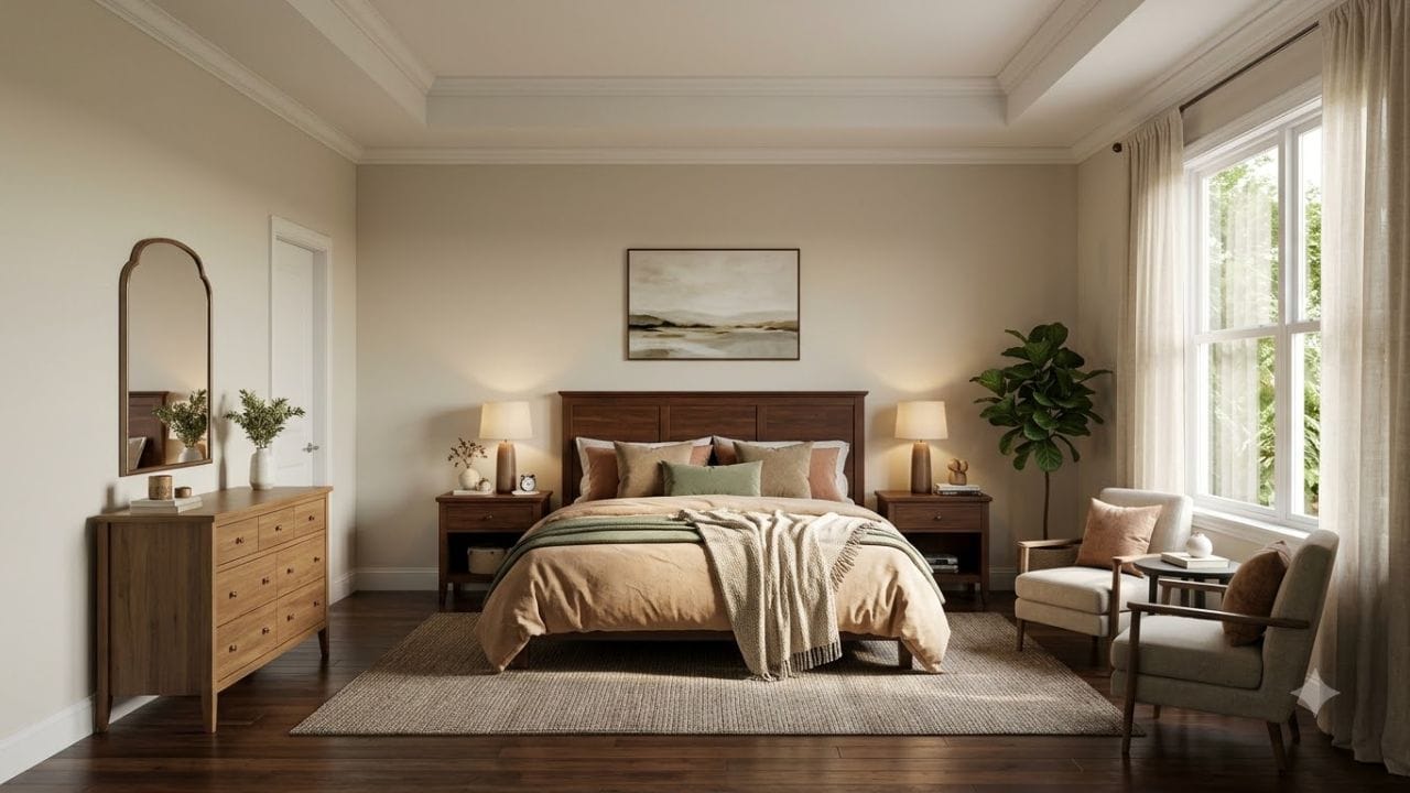માસ્ટર બેડરૂમ (Master Bedroom) દિશા: બેડરૂમ માટે દક્ષિણ કે દક્ષિણ-પશ્ચિમ (નૈઋત્ય ખૂણો) દિશા સૌથી ઉત્તમ માનવામાં આવે છે; આનાથી જીવનમાં સ્થિરતા અને માનસિક શાંતિ મળે છે. અરીસાનું ધ્યાન રાખો: બેડરૂમમાં પલંગની બરાબર સામે ક્યારેય કાચ કે અરીસો ન લગાવવો જોઈએ, કારણ કે તેનાથી નકારાત્મક ઊર્જા પરાવર્તિત થાય છે. આકાર: બેડરૂમ હંમેશાં ચોરસ અથવા લંબચોરસ આકારનો હોવો જોઈએ.