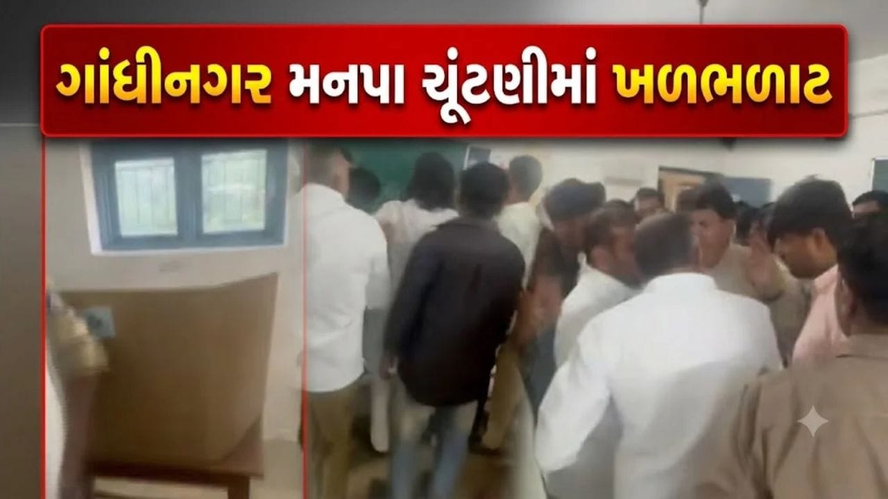 ગાંધીનગર મનપા ચૂંટણીમાં મોટો વિવાદ! CCTV કેમેરા ઢાંકીને બૂથ કેપ્ચરિંગ કરવાનો 'ગંભીર આક્ષેપ' - જુઓ Video ગાંધીનગર મનપા ચૂંટણીમાં મોટો વિવાદ! CCTV કેમેરા ઢાંકીને બૂથ કેપ્ચરિંગ કરવાનો 'ગંભીર આક્ષેપ' - જુઓ Video