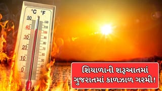 Breaking News : ગુજરાતમાં શિયાળાને બદલે ઉનાળો થયો શરૂ, 9 શહેરોમાં તાપમાન 38 ડિગ્રી પાર, રાજકોટ 40.6 ડિગ્રી સાથે શેકાયું! જુઓ Video