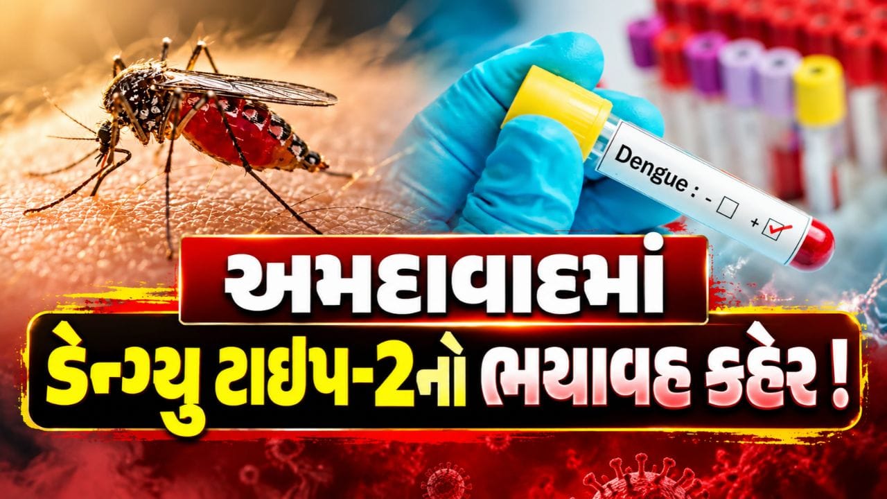 Breaking News : અમદાવાદમાં ડેન્ગ્યુ ટાઇપ-2નો ભયાવહ કહેર, 86% દર્દીના સેમ્પલમાં જીવલેણ વાયરસ
