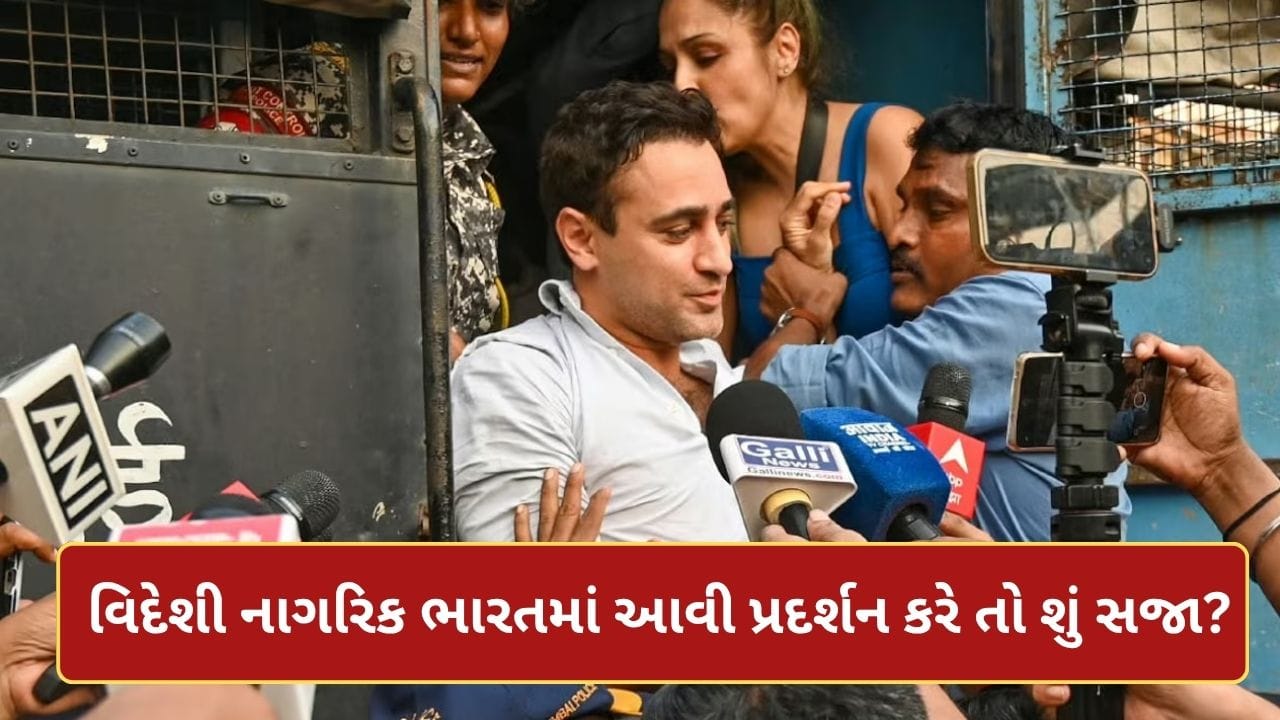 ઈમરાન ખાનની જેમ કોઈ વિદેશી નાગરિક ભારતમાં આવી વિરોધ કરે તો શું સજા મળે છે?