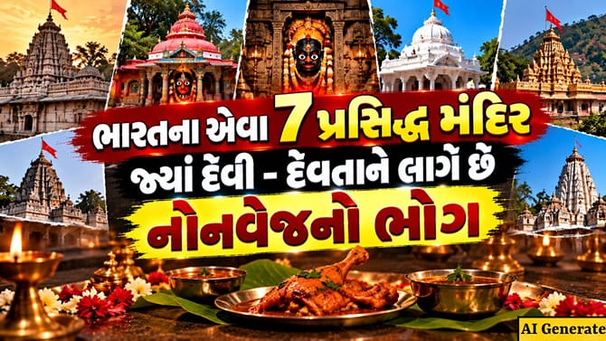 ભારતના એવા 7 પ્રસિદ્ધ મંદિર જ્યાં દેવ - દેવીને લાગે છે નોનવેજનો ભોગ