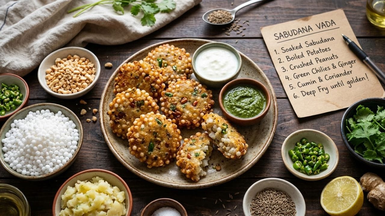 સ્ટેપ 3: મિશ્રણ તૈયાર કરવું: ત્યારબાદ એક મોટા બાઉલમાં 3-4 બાફેલા બટાકા લઈને તેને બરાબર મેશ કરી લો. હવે તે બટાકામાં પલાળેલા સાબુદાણા, અધકચરી પીસેલી સીંગદાણા, ઝીણાં સમારેલાં લીલાં મરચાં, તાજી કોથમીર, બાઈન્ડિંગ માટે થોડો કૂટ્ટુનો લોટ (અથવા રાજગરાનો લોટ), સ્વાદ મુજબ સિંધવ મીઠું અને થોડો લીંબુનો રસ ઉમેરો.