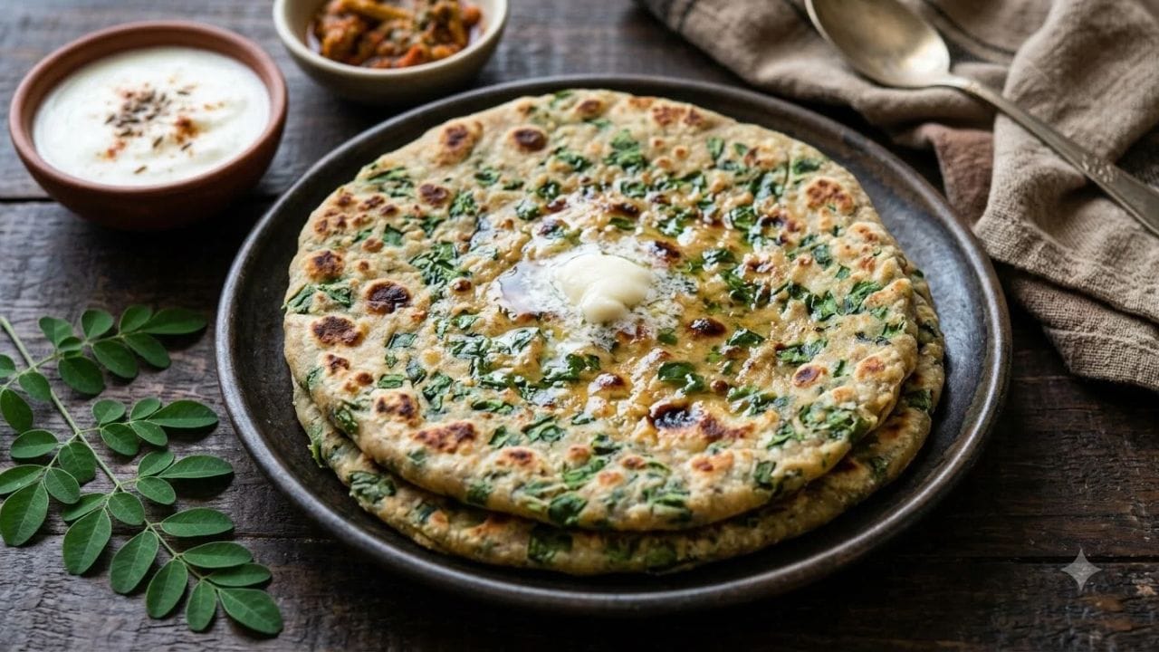 સરગવાના પાંદડામાંથી બનેલા પરોઠામાં વિટામિન A, C અને E ની સાથે આયર્ન, કેલ્શિયમ અને પોટેશિયમ જેવા મિનરલ્સ મળી આવે છે. તેમાં એન્ટીઓક્સીડેન્ટ પણ સારી માત્રામાં હોય છે. આ કારણોસર મોરિંગા પરોઠાને ઈમ્યુનિટીને સપોર્ટ કરવા અને વજનને કંટ્રોલમાં રાખવા વાળી ડાયટમાં ઉમેરી શકાય છે.