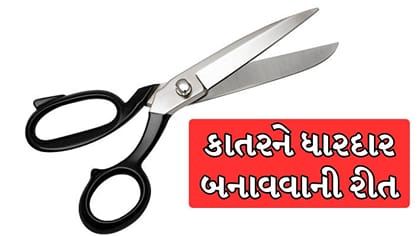 જૂની થઈ ગયેલી કાતરને ઘરે જ કરો એકદમ ધારદાર!