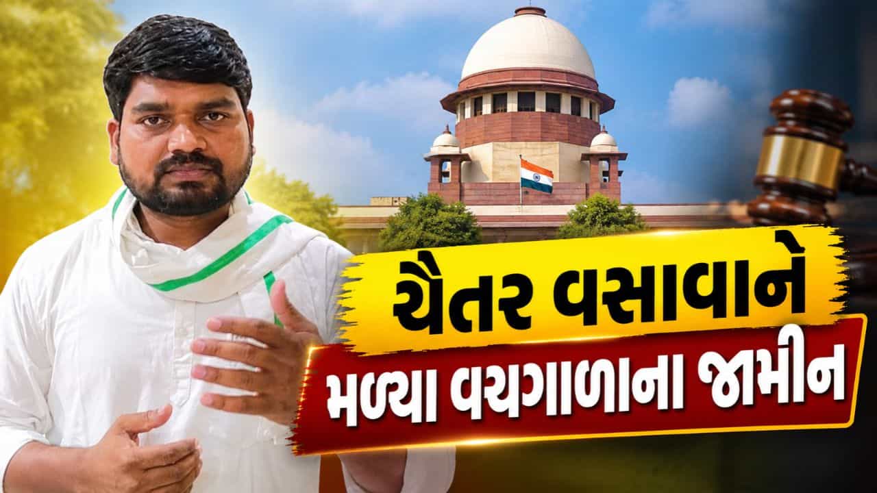 Breaking News : સુપ્રીમ કોર્ટે ચૈતર વસાવાને આપી મોટી રાહત, મળ્યા હંગામી જામીન, જુઓ Video