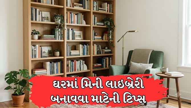 ઓછી જગ્યામાં ઘરે જ બનાવો સુંદર મિની લાઇબ્રેરી