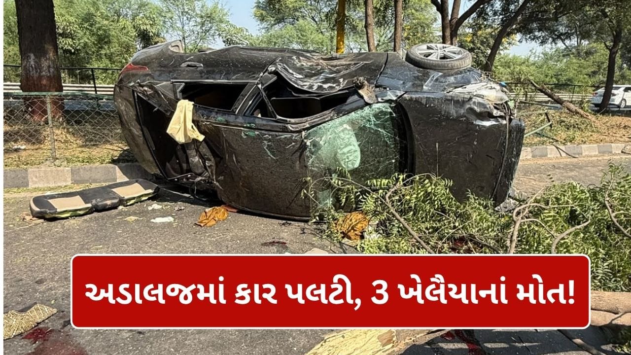 Breaking News : ગાંધીનગર અડાલજમાં ગમખ્વાર અકસ્માત, 3 ખેલૈયાના મોત, ગરબા રમી પરત ફરતા બની દુર્ઘટના Breaking News : ગાંધીનગર અડાલજમાં ગમખ્વાર અકસ્માત, 3 ખેલૈયાના મોત, ગરબા રમી પરત ફરતા બની દુર્ઘટના
