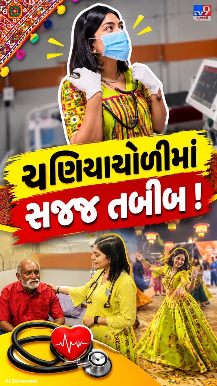 ગરબાની મોજ છોડી ફરજને પ્રાધાન્ય !